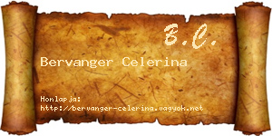 Bervanger Celerina névjegykártya